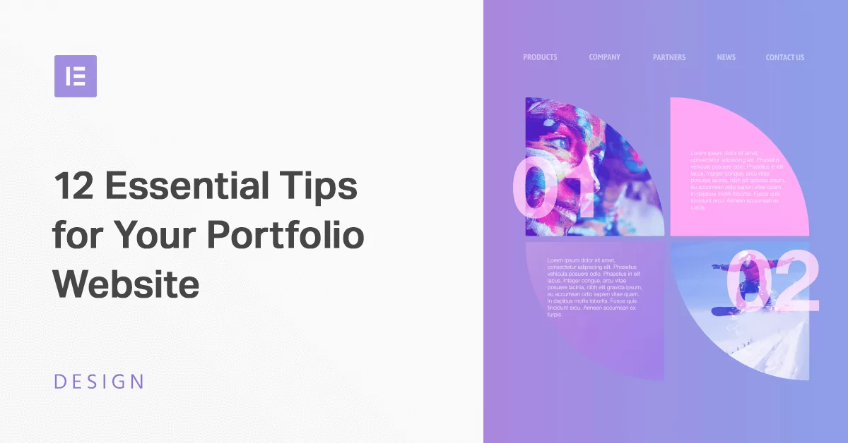 portfolio website design tips